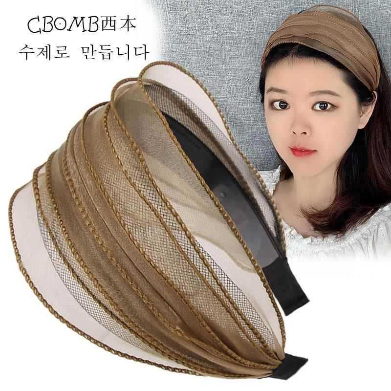 Capa de cabelo branco ferramenta útil chapéu senhoras cocar Ultra largo bandana cabeça boné olhar jovem Hairpin bandana