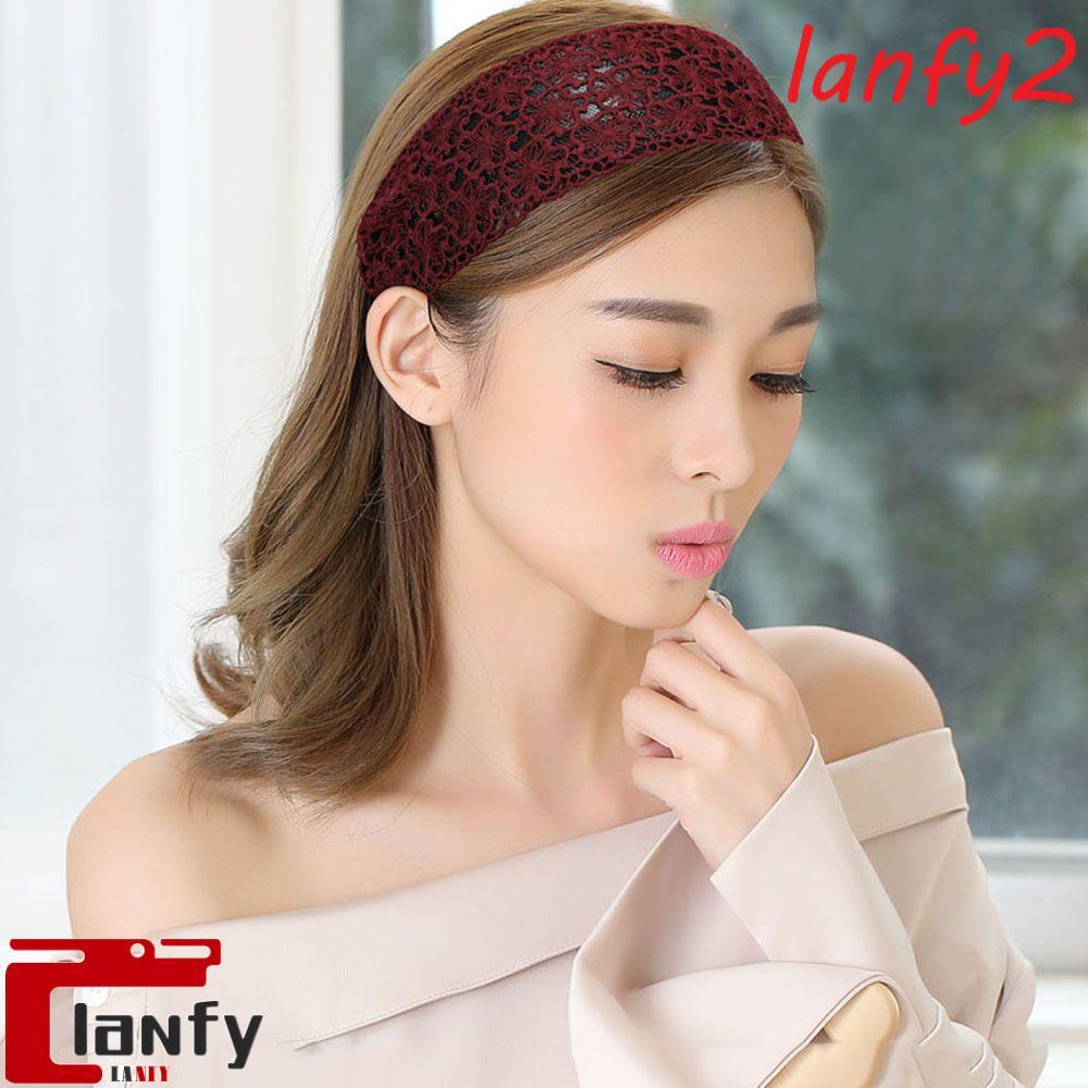 LANFY Laço Cabelo Hoop Cocar Na Moda Flor Lado Largo Feminino Maquiagem Hairband