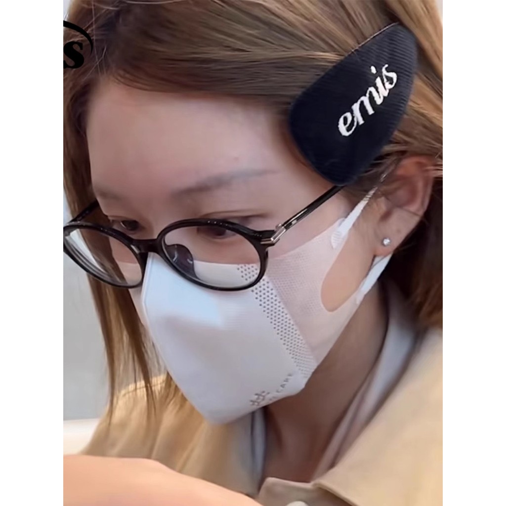 Emis grampo de cabelo veludo largo grampo de cabelo feminino Zhao Lusi mesmo estilo cocar clipe lateral lado cabelo queb