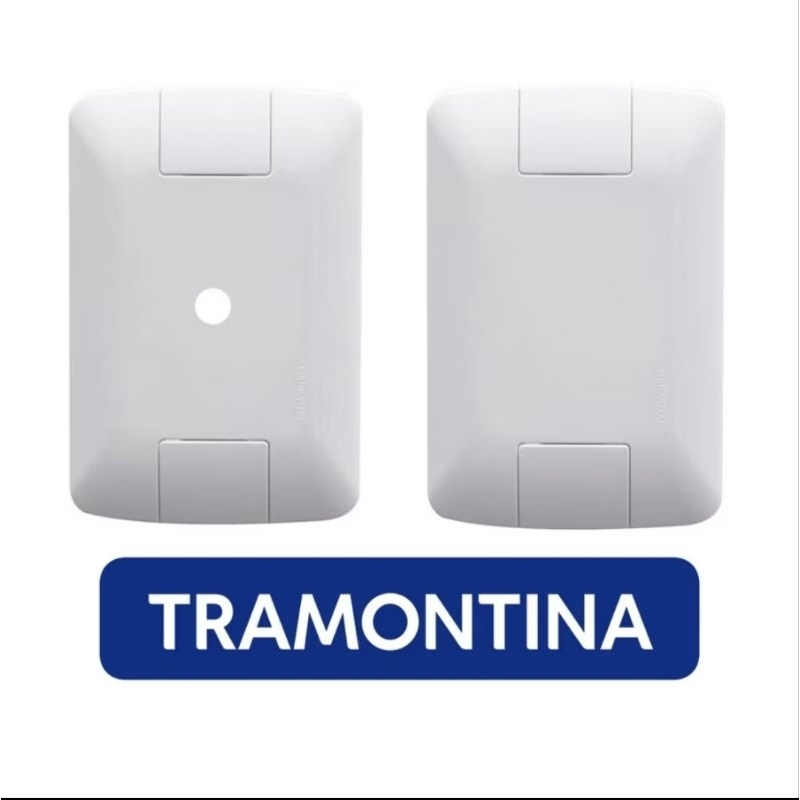 ESPELHO DE TOMADA  4x2 e 4x4 Espelho de tomada ou Tampa Tramontina Aria tampa com furo tampa para chuveiro