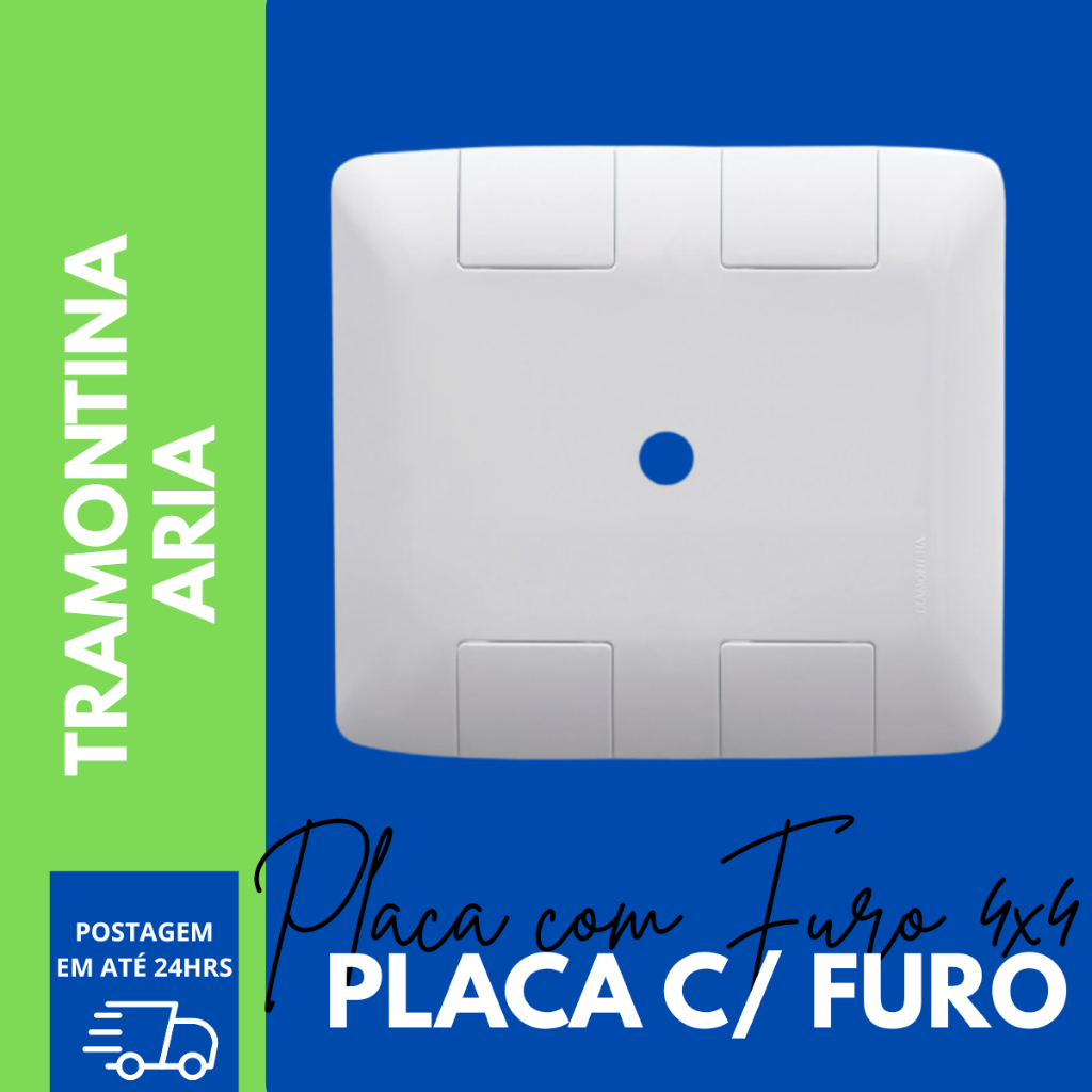 Placa Com Furo 4x4 Tramontina Aria