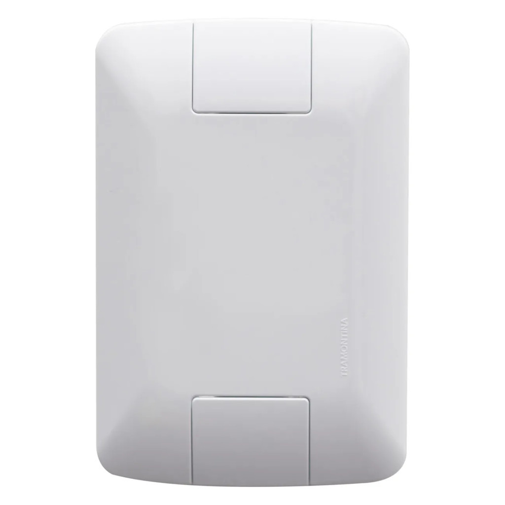 Espelho Placa Cego Tampa Sem Furo 4x2 Branco Aria Tramontina