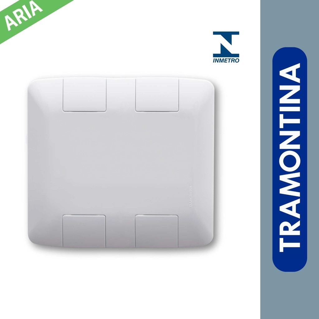 Placa Sem Furo 4x4 Tramontina Aria Branca
