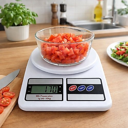 Balança Digital Cozinha Alta Precisao Capacidade 10kg Portatil Facil Usar