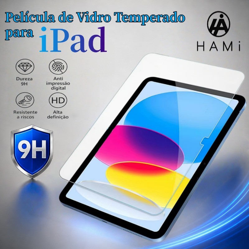 HAMI Película de Vidro Temperado para iPad Filme Protetor de Alta Definição Anti-Impressão Digital