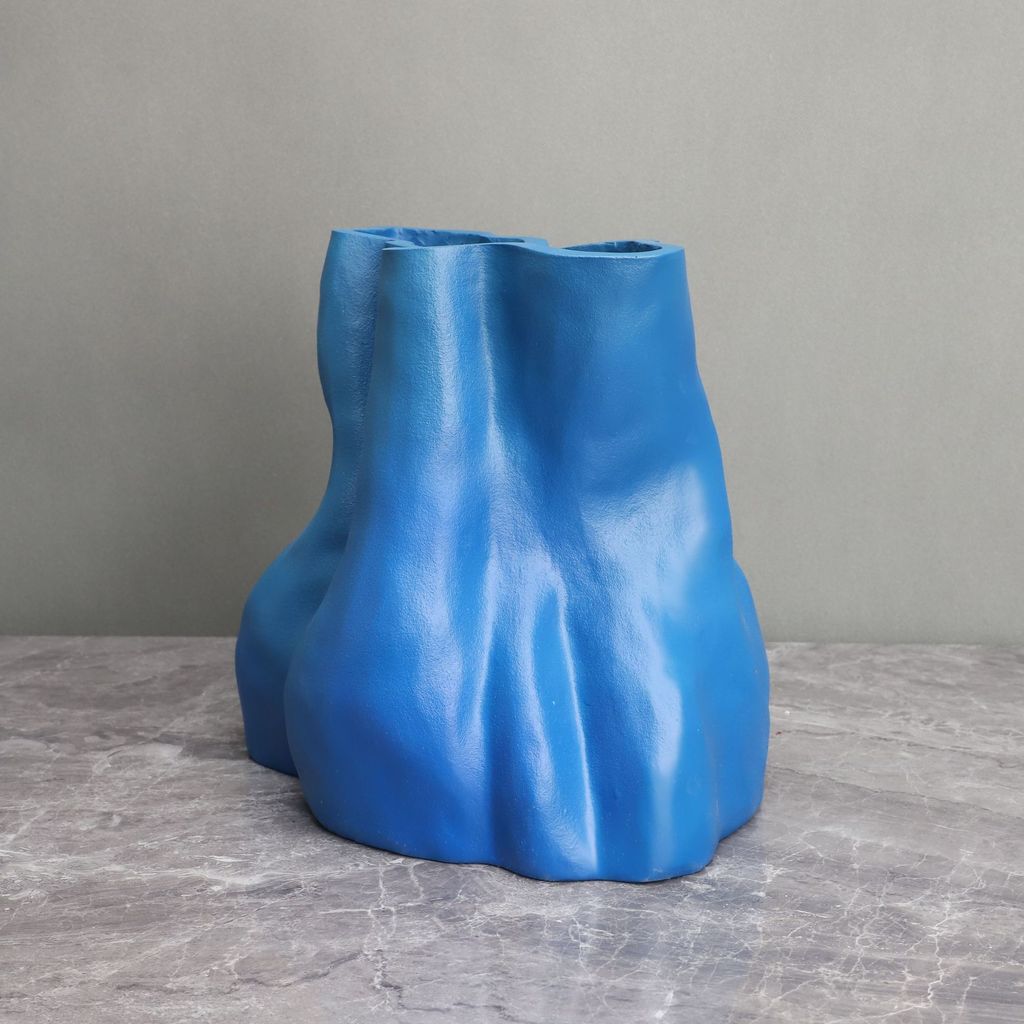 AHBK Nordic blue resin shoe vase for model homes, bedroom, study, living room, dining room, TV cabinet, home decor acces