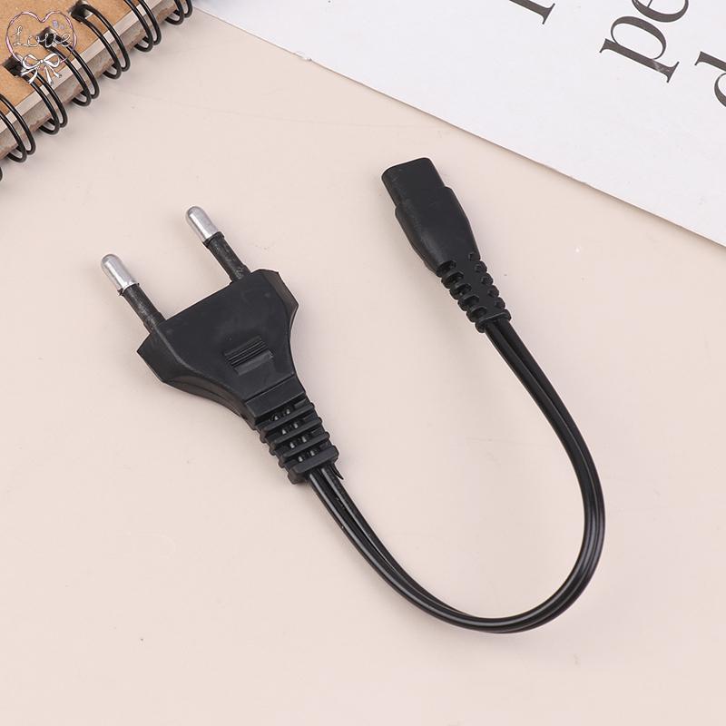 LAHB > 1Pc Plugue Ue Cabo De Carregamento De Furo Duplo 220V 110V Direto Tocha Luz Carregador Alimentação Lanterna Acess