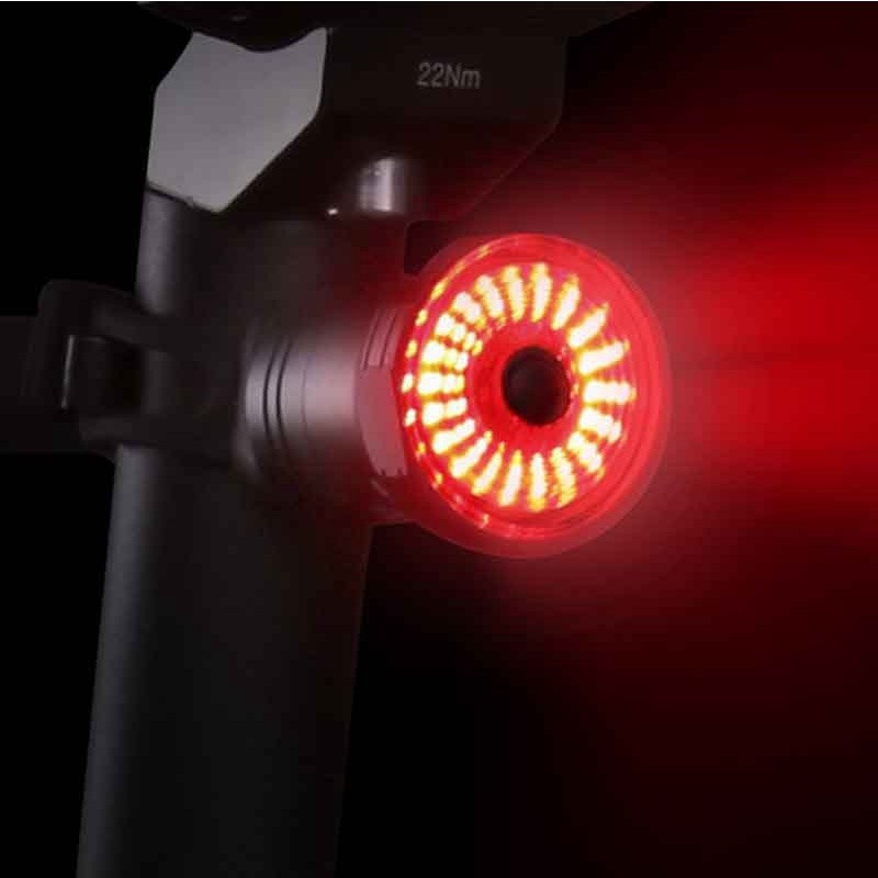 Lanterna Traseira Inteligente para Bicicleta com Sensor de Freio Automático, LED à Prova d'Água, Carregamento USB, Acess