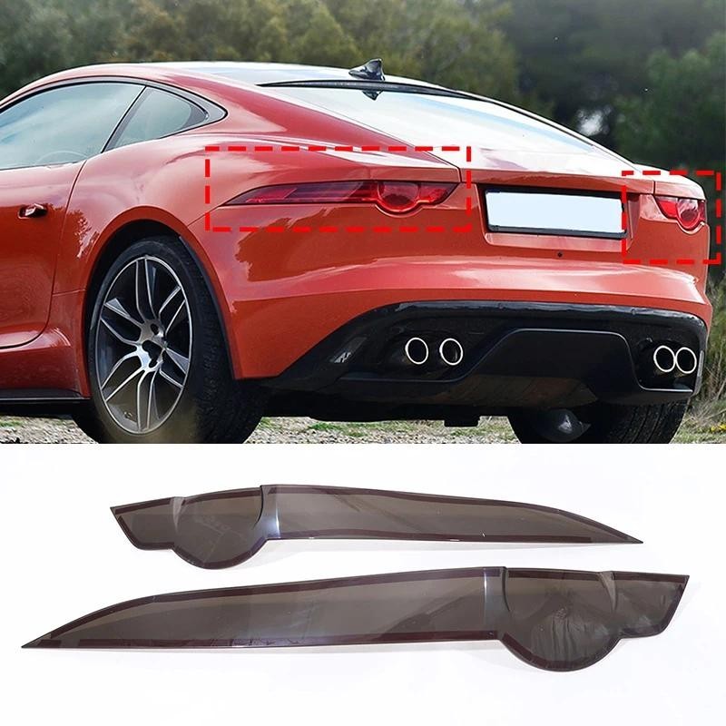Preto Fumado Luz Traseira Do Carro Decoração Capa Lanterna Guarnição Capas De Lâmpada Para Jaguar F-TYPE 2013-2024 Acess