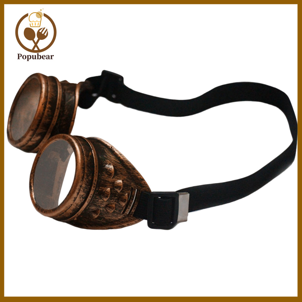 Halloween Party Accessories Dress Up Glasses Steampunk Retro Uv Resistant Vintage Cosplay for Men Women – Scratch-proo