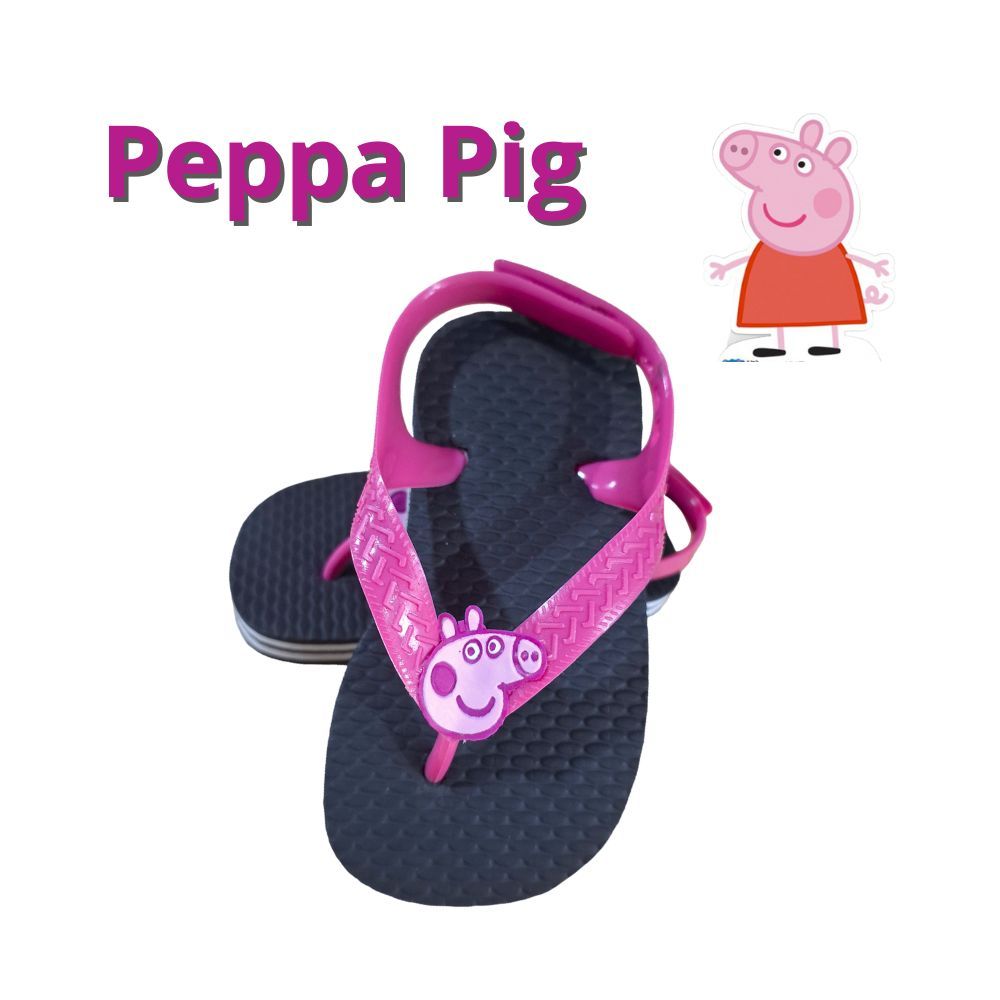 Chinelo Baby Rosa Tam 17 ao 24  Peppa Pig