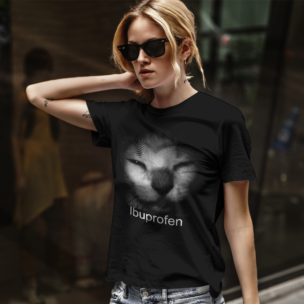 Camiseta Feminina Estampa Gato Meme 100% Algodão T-shirt Camisa Blusa Do Tamanho P ao GG