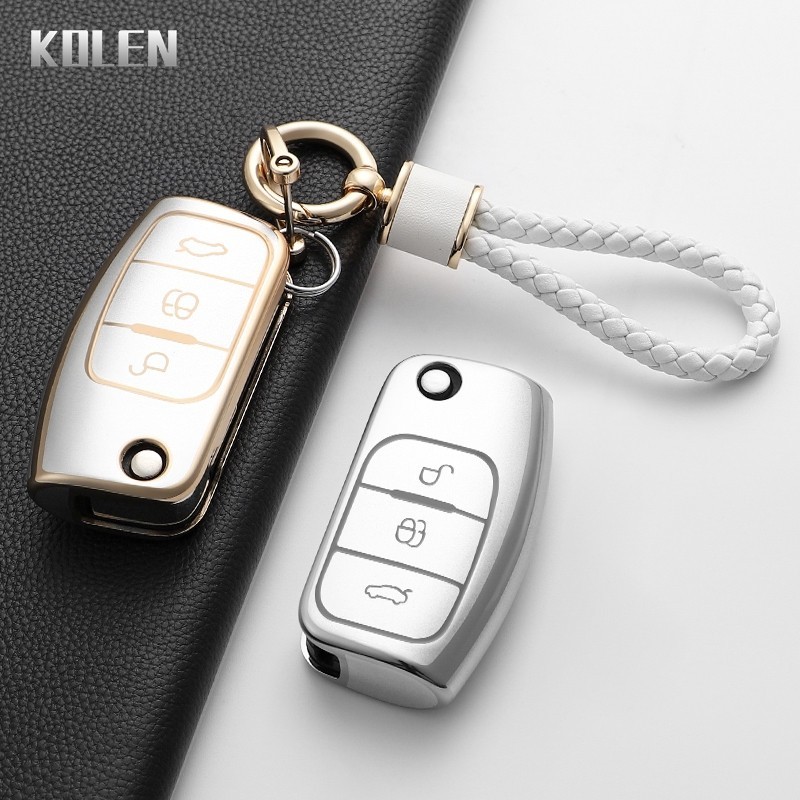 Capa Para Chave De Carro Com Efeito Multitonal , Ford Focus 2 MK2 Fiesta Mondeo Galaxy Ecosport Kuga Escape Falcon B-Max