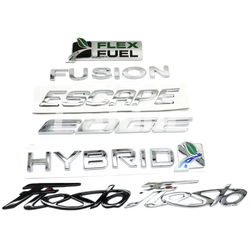 Para S-MAX KUGA EDGE FIESTA FOCUS ESCORT FUSION ESCAPE MONDEO ECOSPORT Híbrido TAURUS Emblema Logotipo Decalque Placa De