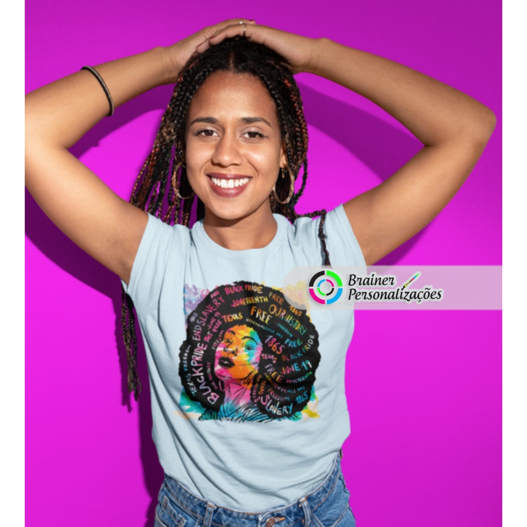 Camiseta Black Pride Anti Pilling 100% Malha Premium