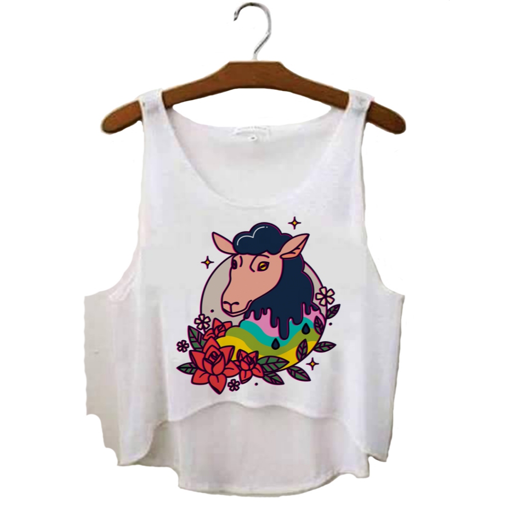 Cropped Pride Sheep || Regata Tshirt Tumblr Aesthetic Pinterest