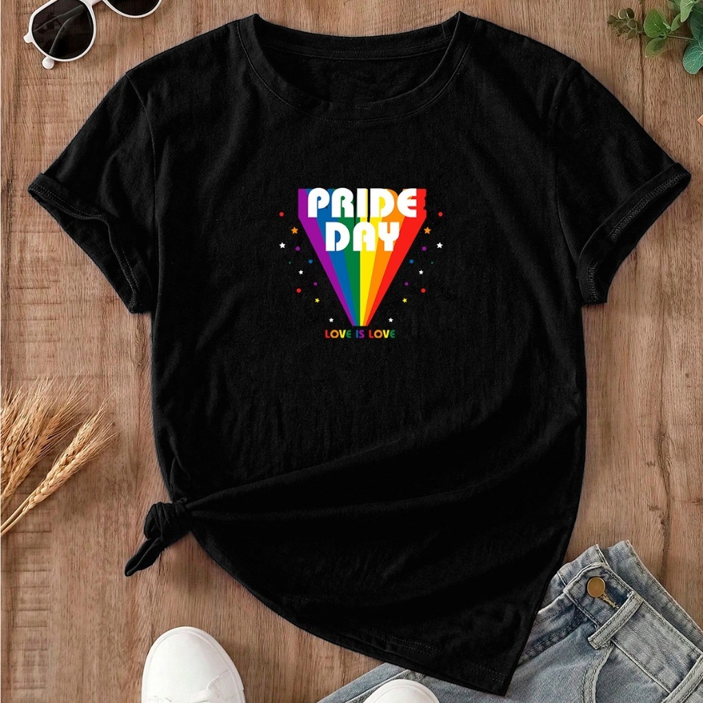 T-shirt Blusa Camiseta T-shirt Estampada Movimento Dia do Orgulho Arco Iris Pride Day LGBT 100% Algodão - Envio Rapido