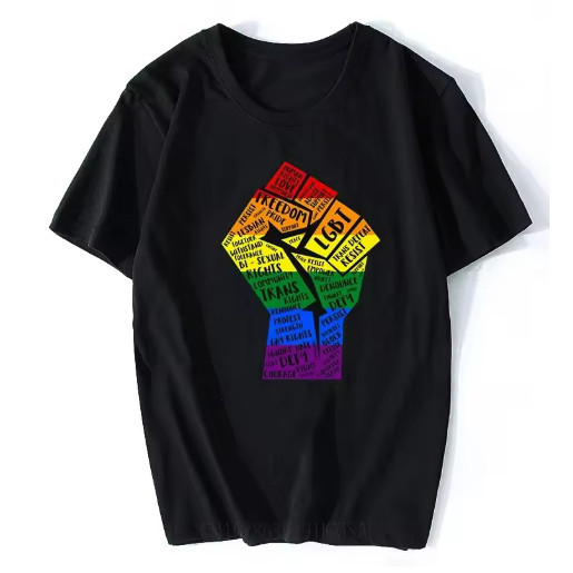 Camiseta Camisa Premium Camiseta Camisa Blusa Algodão Unissex Pride Rainbow LGBT Power Envio Rapido