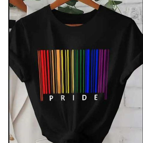 Camiseta Feminina Premium 100% Algodão Estilosa Muita Qualidade Respirável Casual Modelo: Pride  - Novidade