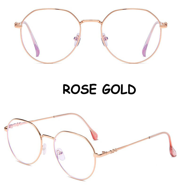 Óculos contra luz azul estilo coreano, modernos e com lentes transparentes, reduzindo a fadiga para uso em computador.