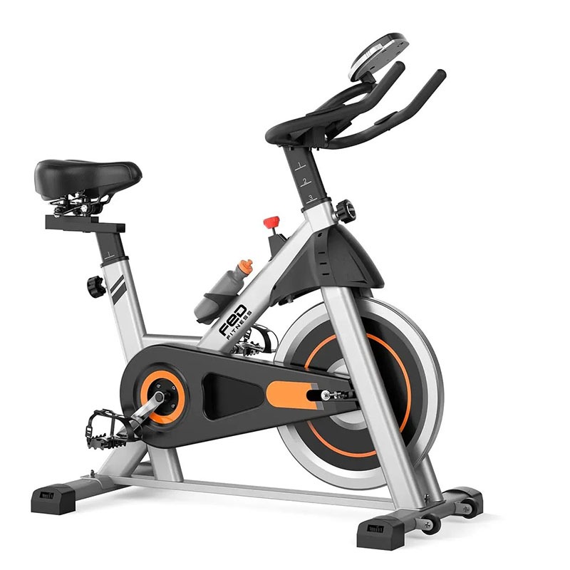 FED Bicicleta Ergométrica Spinning Profissional 11KG Bluetooth APP Silenciosa 100 Níveis 150KG