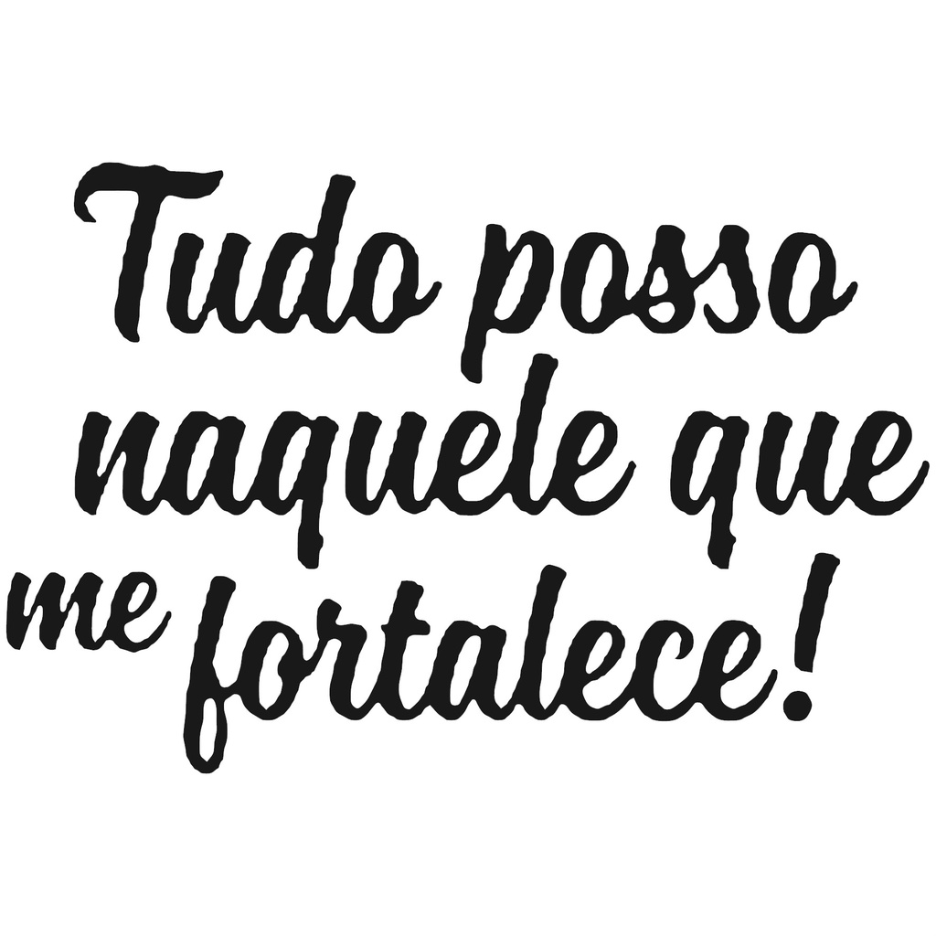 Adesivo Tudo Posso Naquele que me Fortalece Jesus Deus Religioso Autocolante Universal Carros Motos.