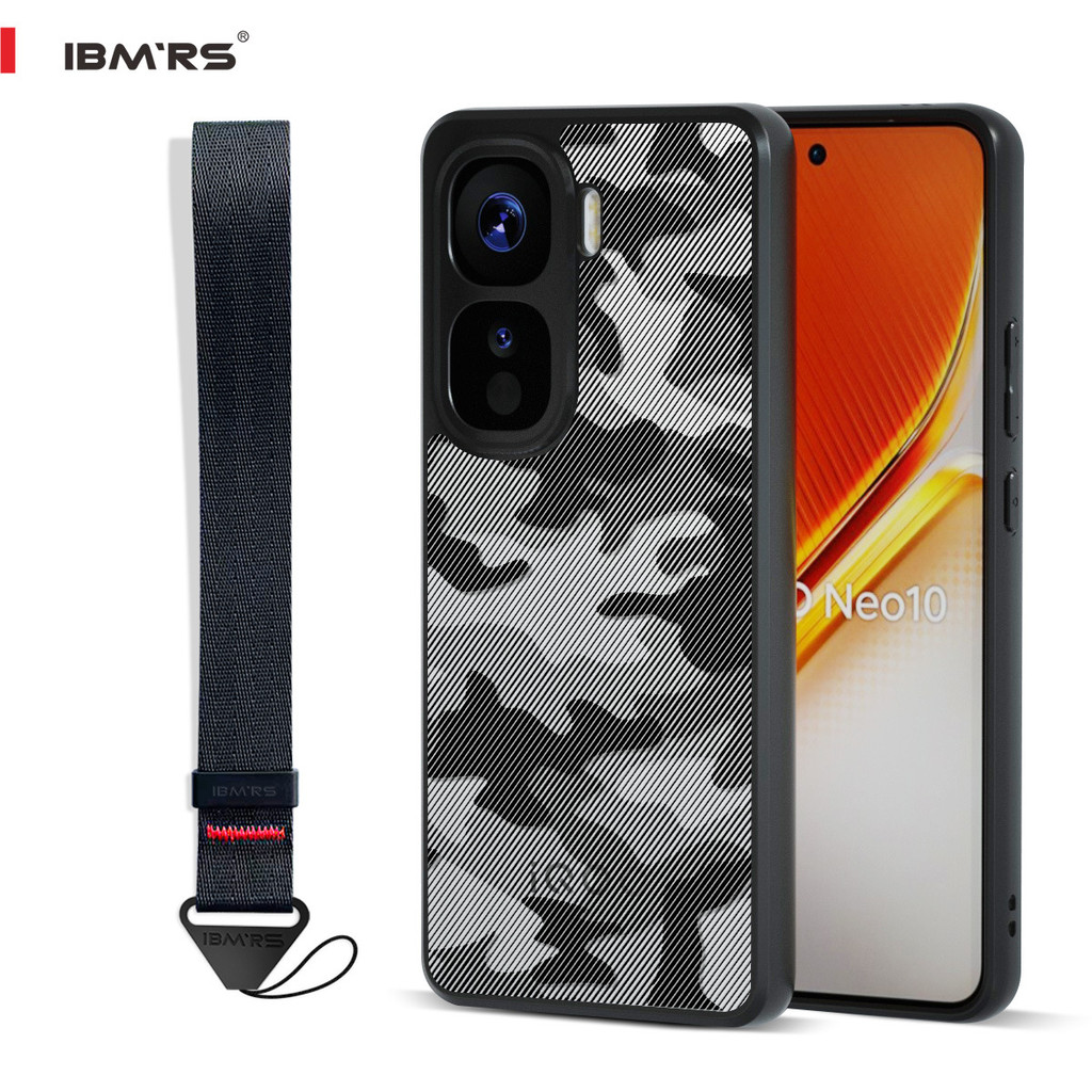 Capa Camuflada Para iQOO Neo 10 Pro Plus De Nível Militar À Prova De Choque Com Cordão E Proteção Contra Quedas Robusta