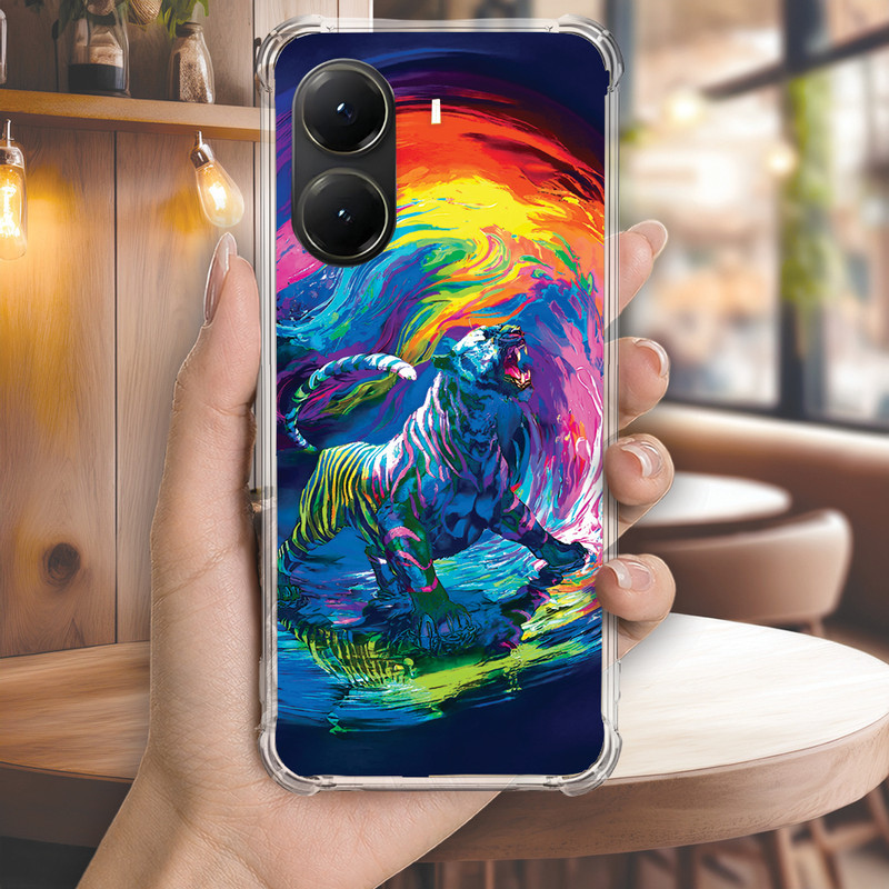 Capa Capinha REDMI NOTE 14 PRO PLUS 13 12 TURBO 11 10 10S 9T 9S Anti-impacto Personalizada bichinho TIGRE owl (4098)