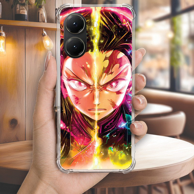 Capa Capinha REDMI NOTE 14 PRO PLUS 13 12 TURBO 11 10 10S 9T 9S Anti-impacto Personalizada anime DEMON slayer (4068)