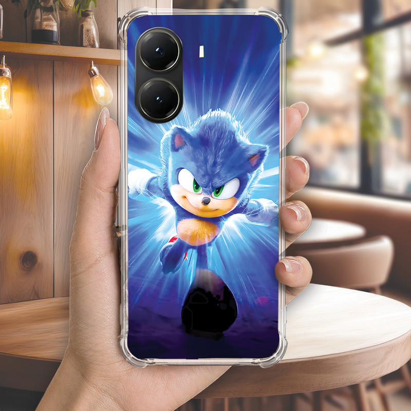 Capa Capinha REDMI NOTE 14 PRO PLUS 13 12 TURBO 11 10 10S 9T 9S Anti-impacto Personalizada gamer SONIC (4155)