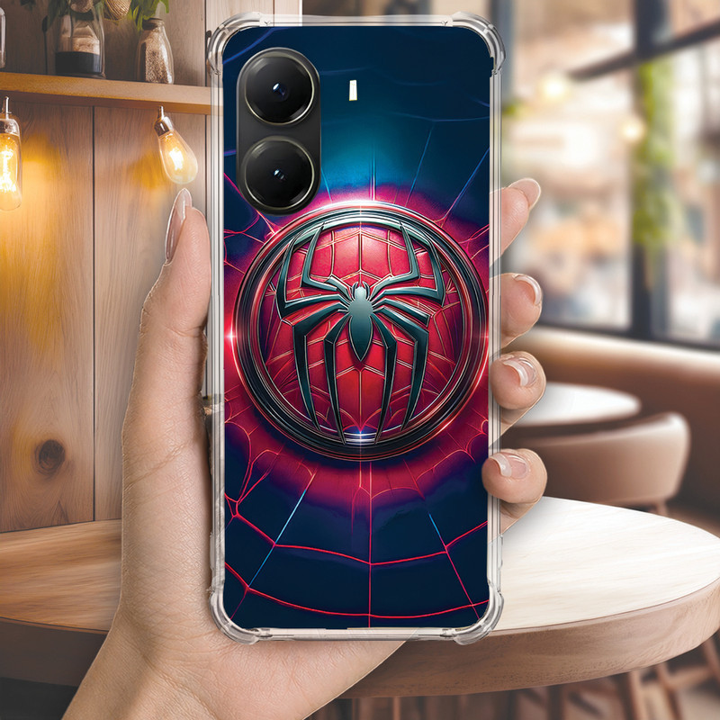 Capa Capinha REDMI NOTE 14 PRO PLUS 13 12 TURBO 11 10 10S 9T 9S Anti-impacto Personalizada geek ARANHA homem (4176)