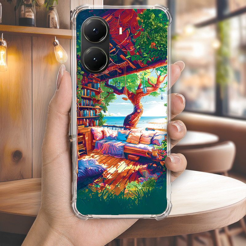 Capa Capinha REDMI NOTE 14 PRO PLUS 13 12 TURBO 11 10 10S 9T 9S Anti-impacto Personalizada paisagem PRAIA (4227)