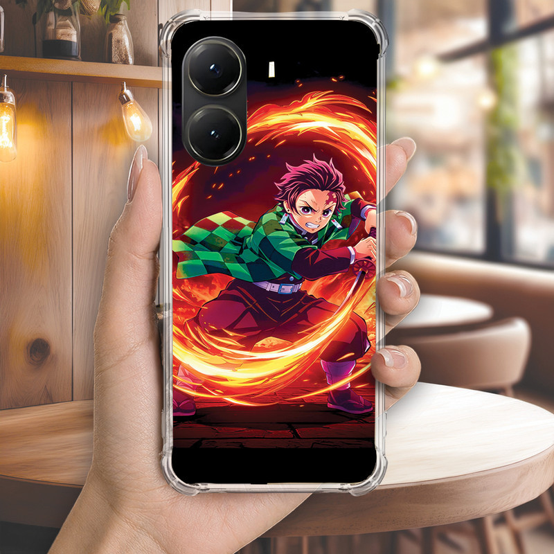 Capa Capinha REDMI NOTE 14 PRO PLUS 13 12 TURBO 11 10 10S 9T 9S Anti-impacto Personalizada anime DEMON slayer (4065)