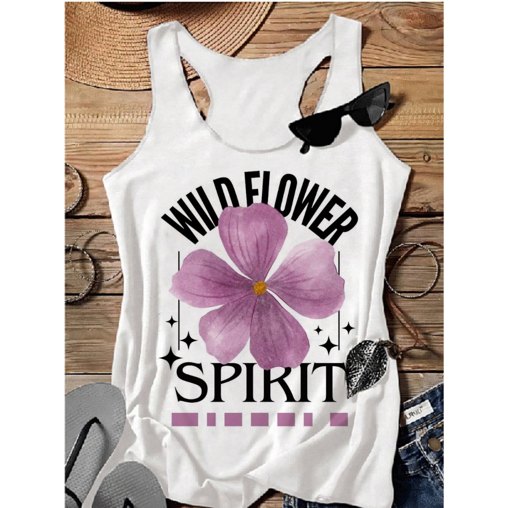 REGATA feminina FLOR  UNISSEX,DESENHO ANIMADO,PLUS SIZE,VERÃO