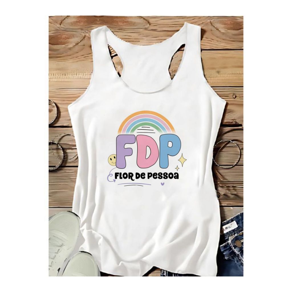 REGATA feminina , FDP flor de pessoa, academia, fitnes UNISSEX,DESENHO ANIMADO,PLUS SIZE,VERÃO
