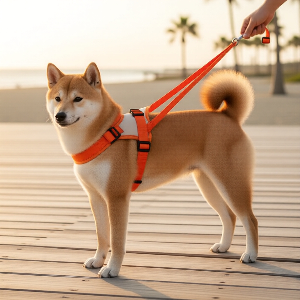 Suporte para pata traseira de animais de estimação, cor laranja, melhora o conforto do pet