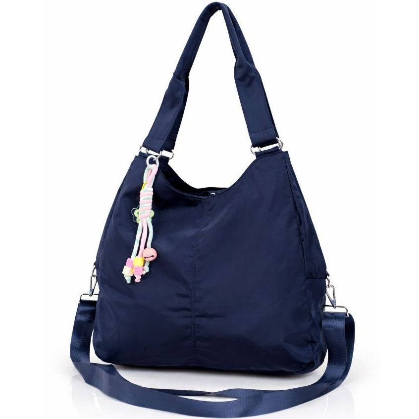 Bolsa Feminina Sacola Grande Nylon Impermeável Transversal Lateral Alça Dupla Casual Academia Trabalho