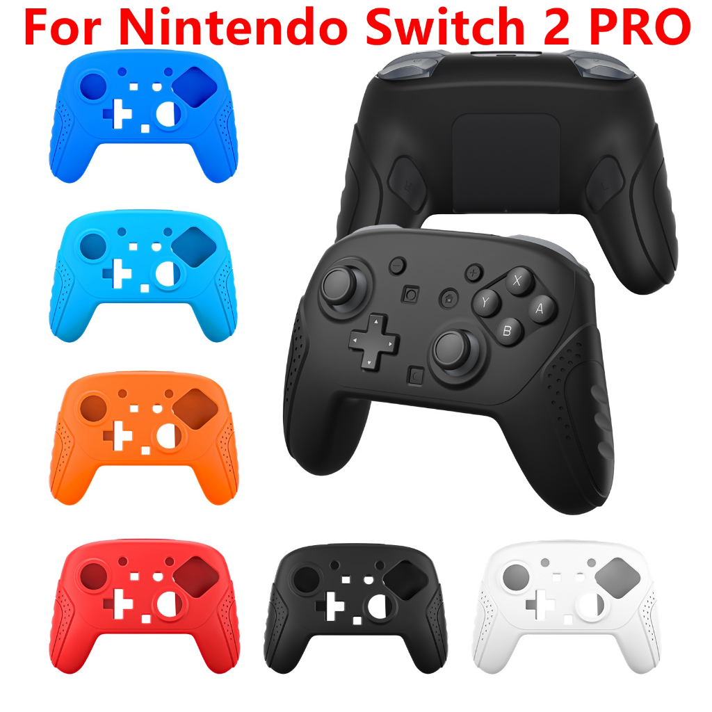 Capa Protetora De Silicone Para Controle Nintendo Switch 2 Pro Soft Anti-slip Controller Grip Protector NS2 Switch2 Wire
