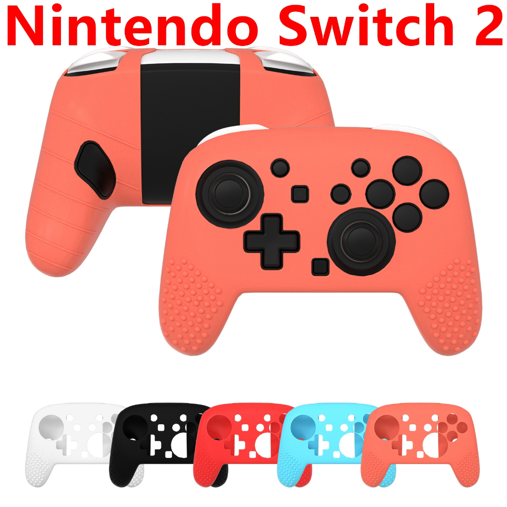 Capa Protetora De Silicone Para Controle Nintendo Switch 2 Pro Soft Anti-slip Controller Grip Protector NS2 Switch2 Wire