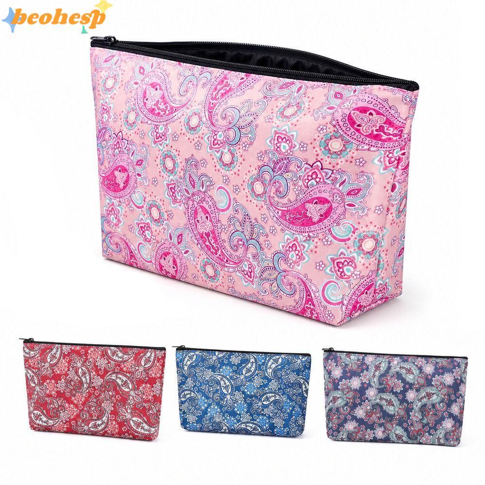 Bolsa De Maquiagem BEOHESP , Armazenamento Mahjong Com Fecho De Zíper À Prova De Choque Lavagem De Viagem De Grande Capa