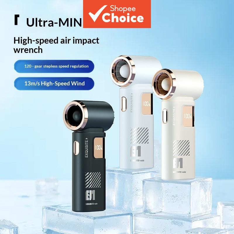 Ventilador portátil compacto Leftlimit com múltiplos níveis de velocidade, display digital e fácil transporte
