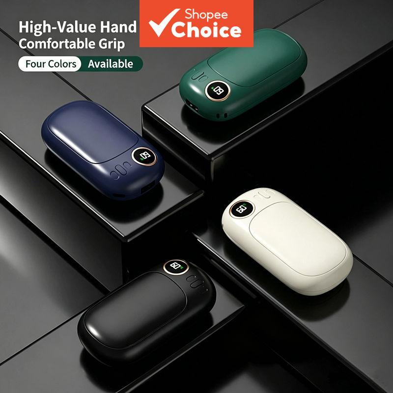Aquecedor De Mãos Power Bank 2 Em 1 USB Display Digital Aquecimento Dupla Face À Prova De Explosão Energia De Carregamen