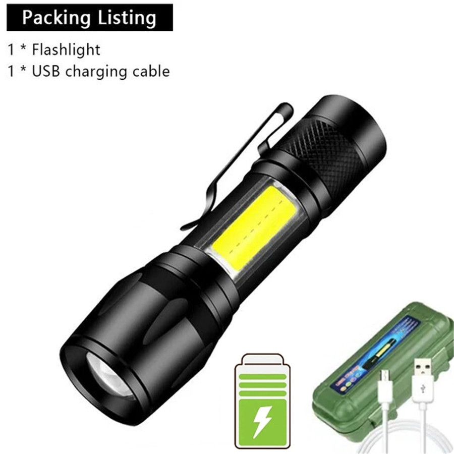 Mini Lanterna De Carga USB LED COB