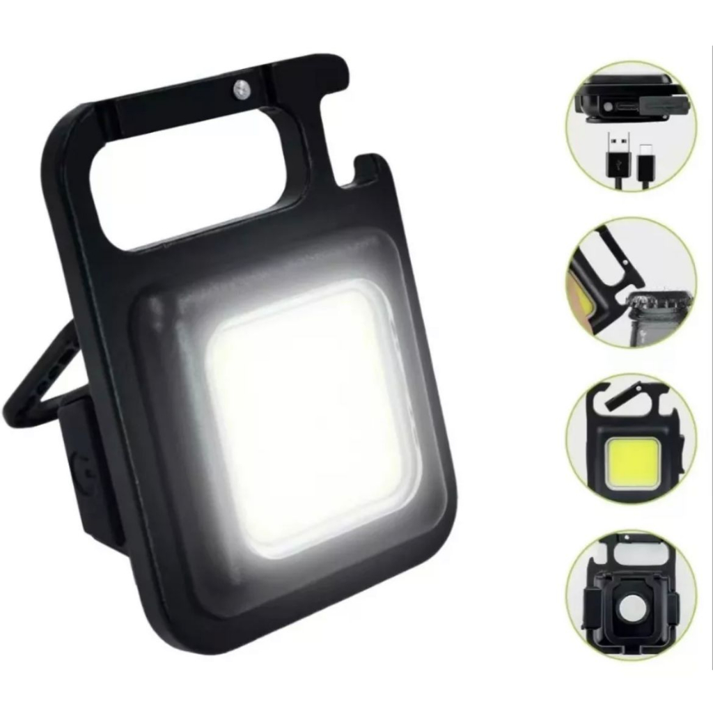 Lanterna Multifuncional Mini Glare Cob Chaveiro Pingente Led