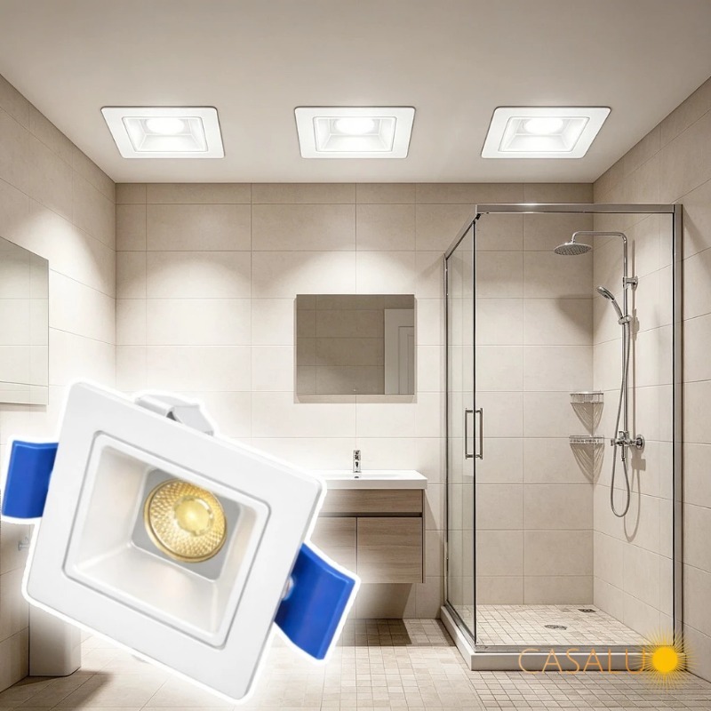 Mini Spot Recuado Branco Led 1W Slim COB Luminária Embutir Pico Minimalista 6500K 3500K