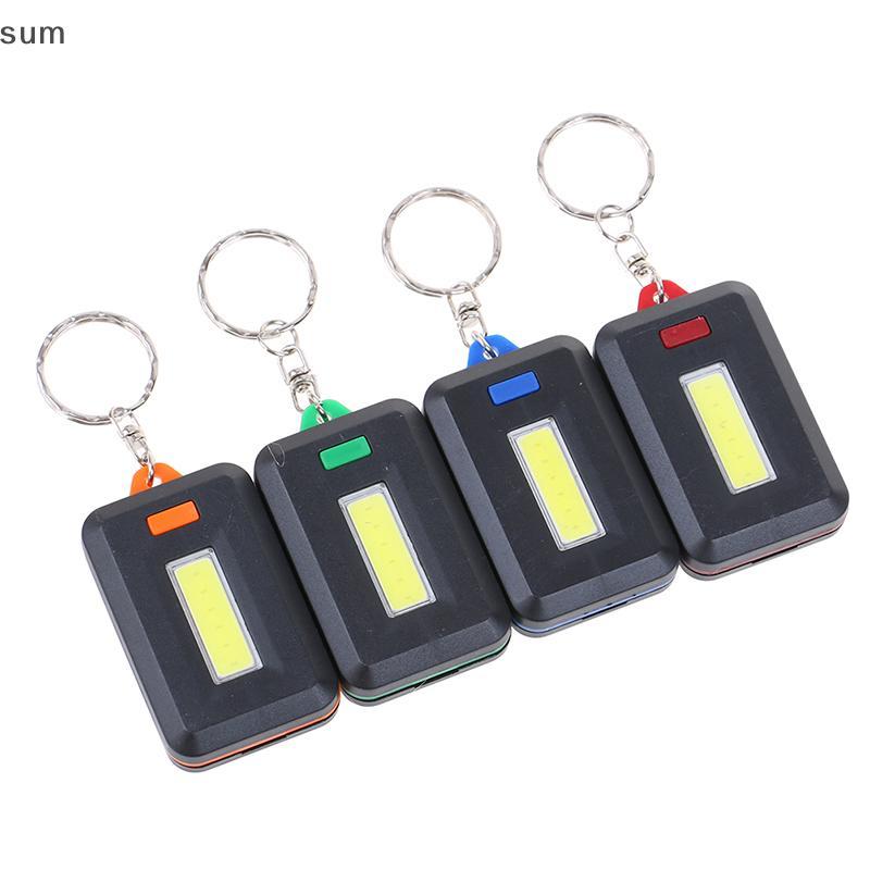 [sum] Cob Lanterna Chaveiro mini led Portátil Luz De Emergência Ao Ar Livre BR