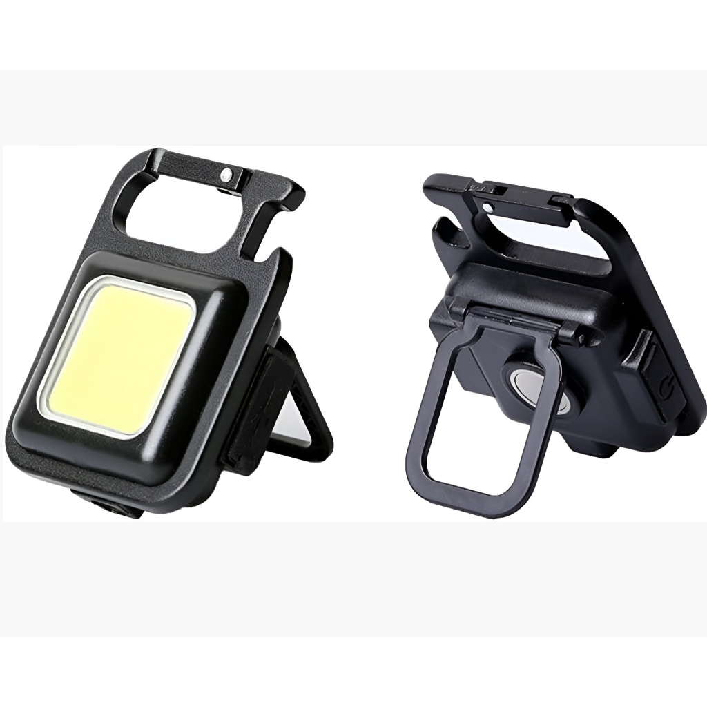 KIT  Mini Lanterna Led Portátil Usb Recarregável Strobo Tática Abridor Iluminação Ajustavél Led Cob