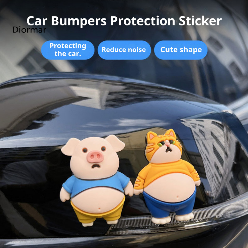Door Impact Protector Noise Reduction Pad 2pcs Soft Silicone Anti-collision Stickers for Cars Home Doors Walls Corners C