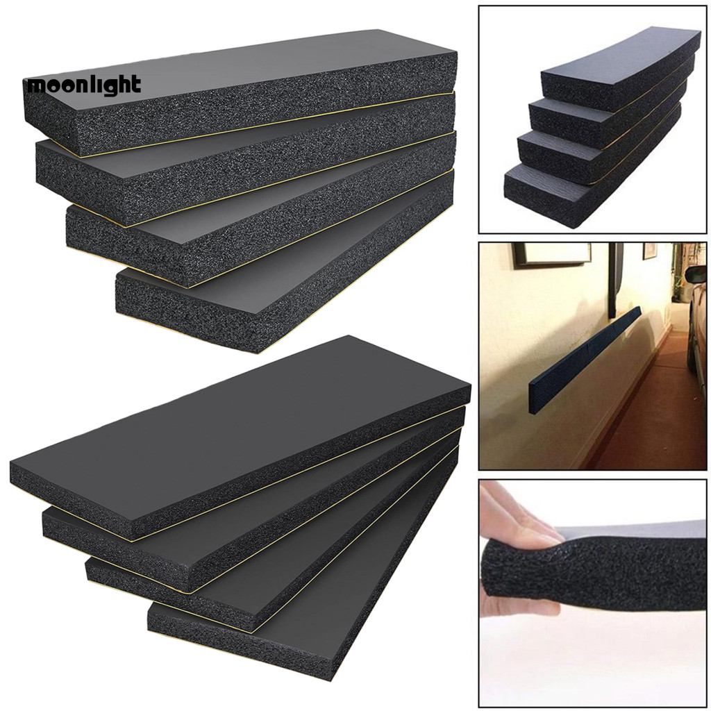 4pcs Garage Wall Protector Foam Pads Self-adhesive Car Door Bumper Guards Anti-collision Eva for Parking Warehouse Home