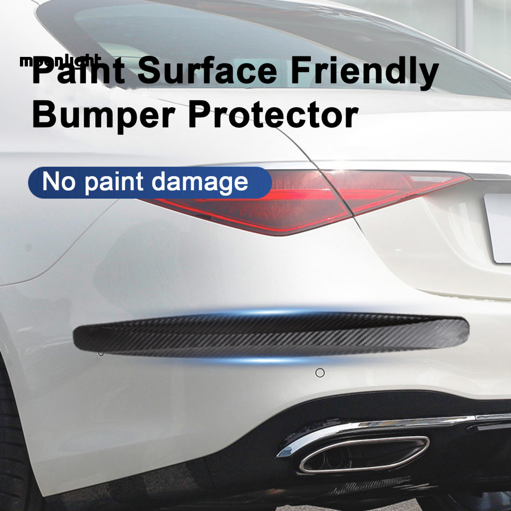 1 Pair Car Bumper Protector Strip High Elastic Pvc Anti-collision Non-slip Self-adhesive Universal Front Rear Guard for